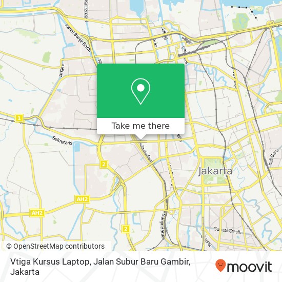 Vtiga Kursus Laptop, Jalan Subur Baru Gambir map