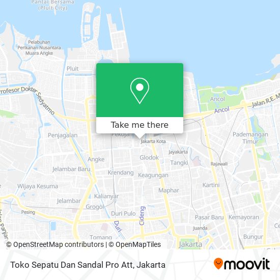 Toko Sepatu Dan Sandal Pro Att map