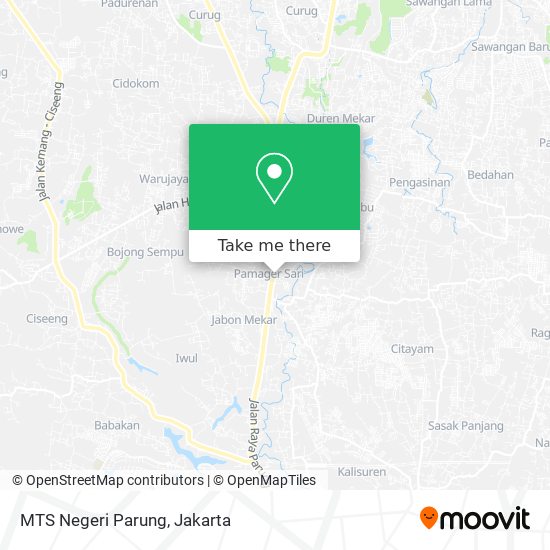 MTS Negeri Parung map