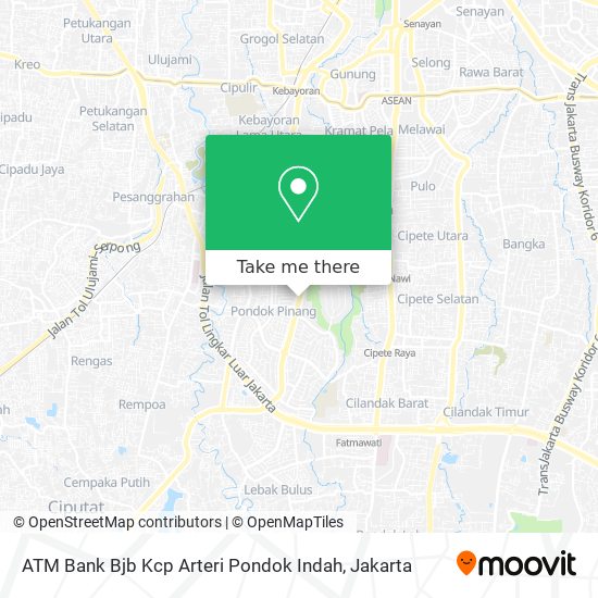 ATM Bank Bjb Kcp Arteri Pondok Indah map