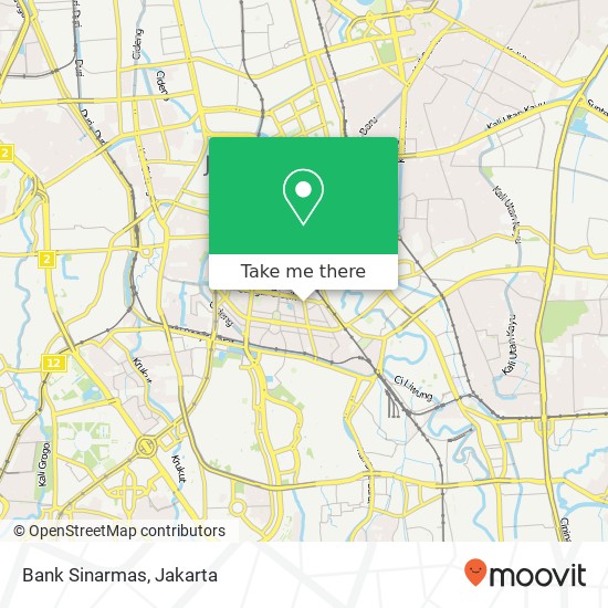 Bank Sinarmas, Jalan Teuku Cik Ditiro map