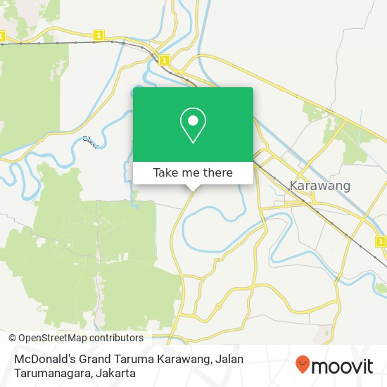 McDonald's Grand Taruma Karawang, Jalan Tarumanagara map