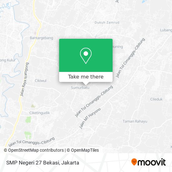 SMP Negeri 27 Bekasi map