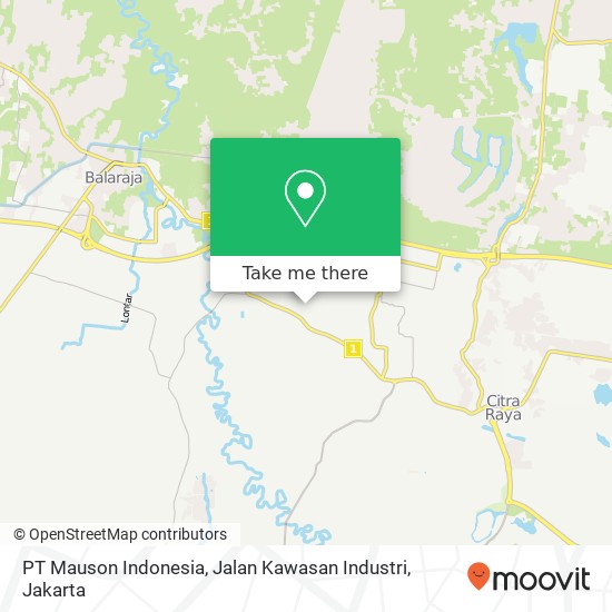 PT Mauson Indonesia, Jalan Kawasan Industri map