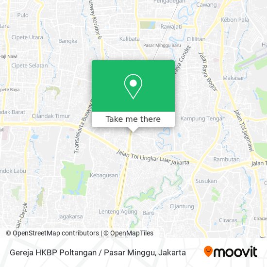 Gereja HKBP Poltangan / Pasar Minggu map