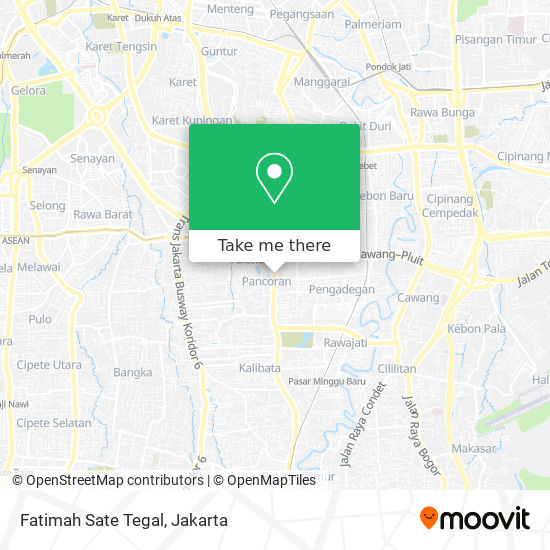 Fatimah Sate Tegal map