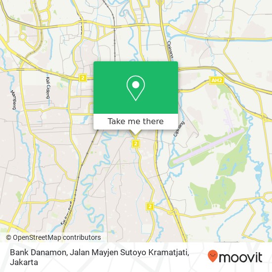 Bank Danamon, Jalan Mayjen Sutoyo Kramatjati map