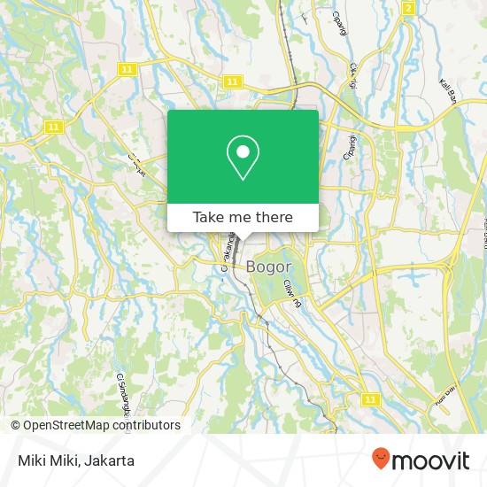 Miki Miki, Jalan Dewi Sartika Bogor Tengah map