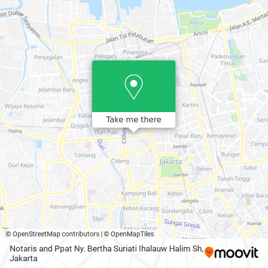 Notaris and Ppat Ny. Bertha Suriati Ihalauw Halim Sh map