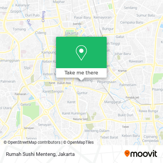 Rumah Sushi Menteng map