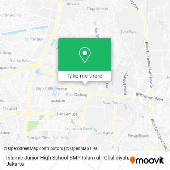 Islamic Junior High School SMP Islam al - Chalidiyah map