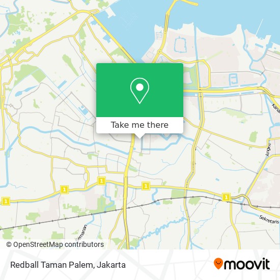 Redball Taman Palem map