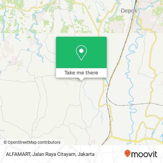 ALFAMART, Jalan Raya Citayam map