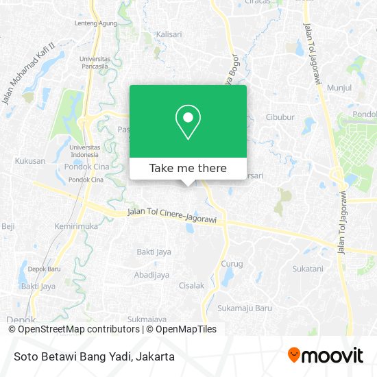 Soto Betawi Bang Yadi map