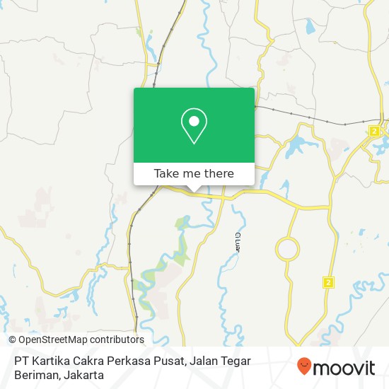 PT Kartika Cakra Perkasa Pusat, Jalan Tegar Beriman map