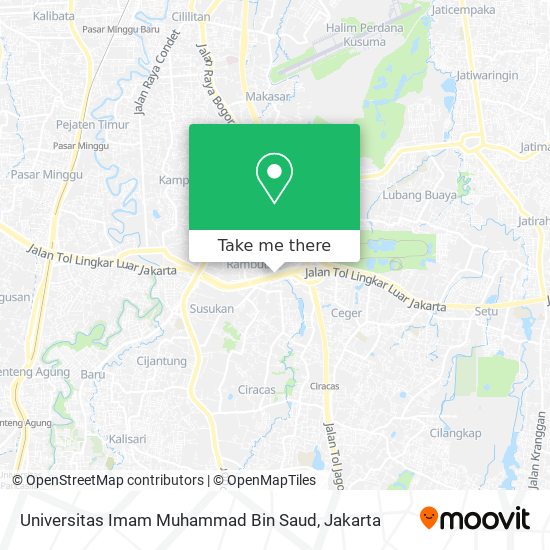 Universitas Imam Muhammad Bin Saud map