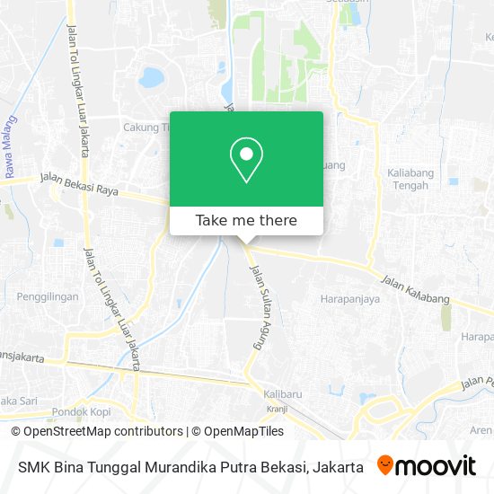 SMK Bina Tunggal Murandika Putra Bekasi map