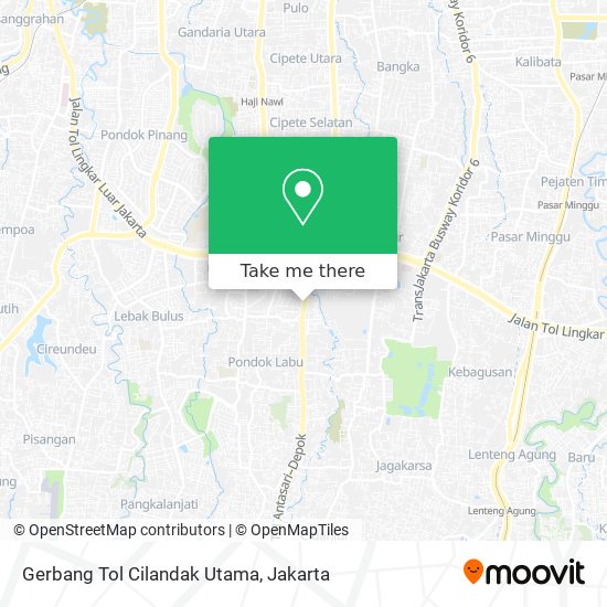 Gerbang Tol Cilandak Utama map