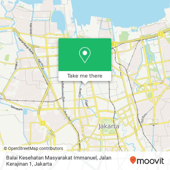 Balai Kesehatan Masyarakat Immanuel, Jalan Kerajinan 1 map