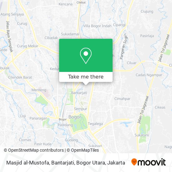 Masjid al-Mustofa, Bantarjati, Bogor Utara map