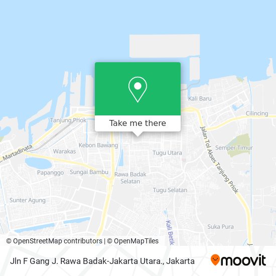 Jln F Gang J. Rawa Badak-Jakarta Utara. map