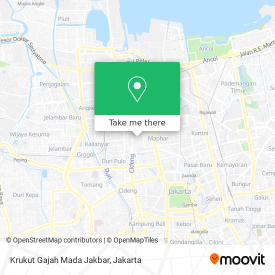 Krukut Gajah Mada Jakbar map
