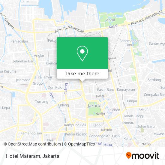 Hotel Mataram map