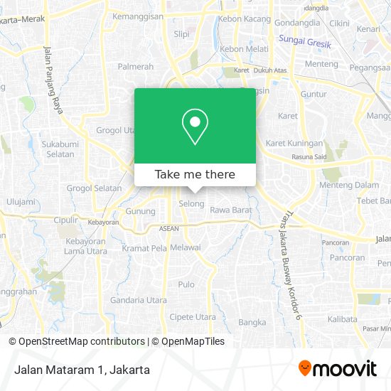 Jalan Mataram 1 map