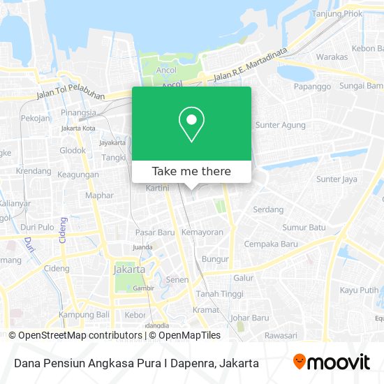 Dana Pensiun Angkasa Pura I Dapenra map