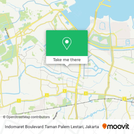 Indomaret Boulevard Taman Palem Lestari map