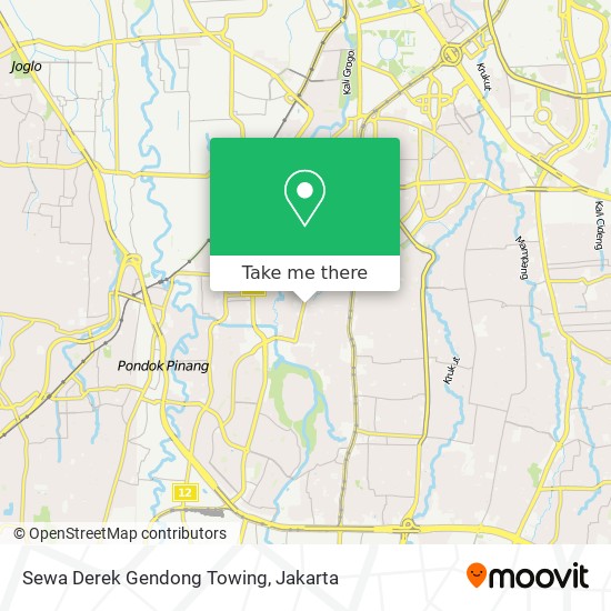 Sewa Derek Gendong Towing map