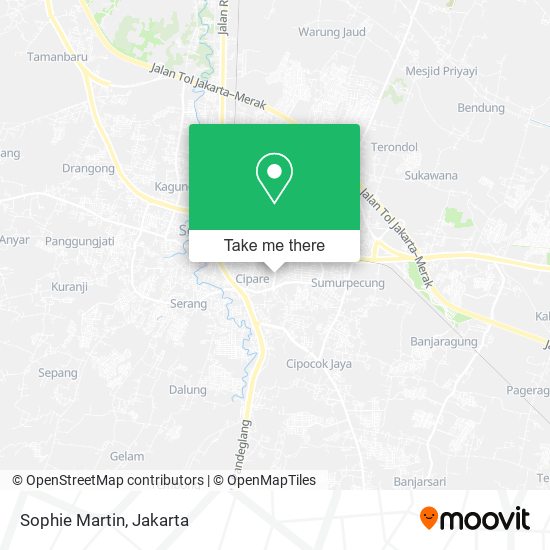 Sophie Martin, Jalan Kh. Sochari map