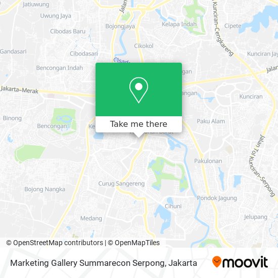 Marketing Gallery Summarecon Serpong map