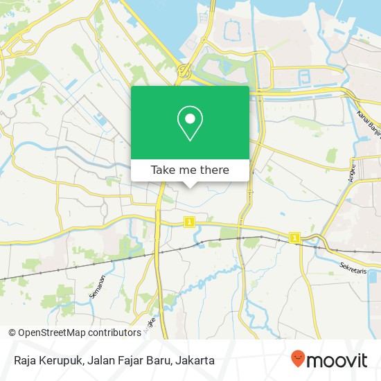 Raja Kerupuk, Jalan Fajar Baru map