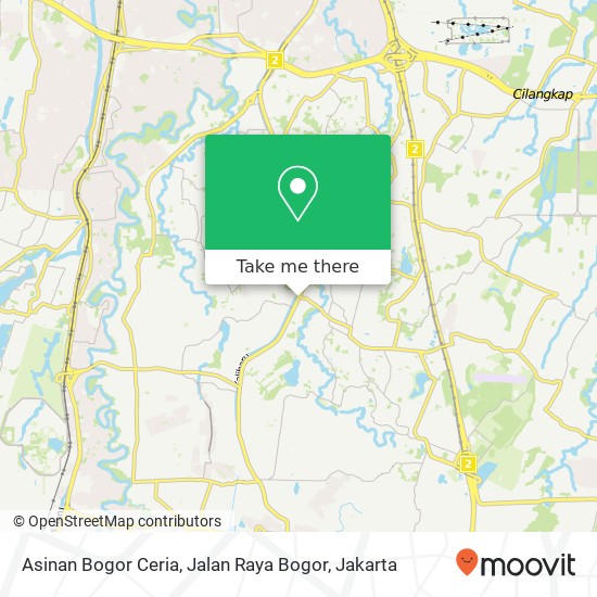 Asinan Bogor Ceria, Jalan Raya Bogor map