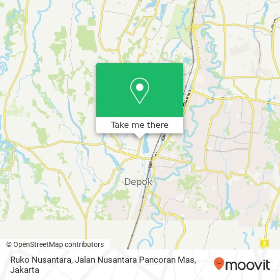 Ruko Nusantara, Jalan Nusantara Pancoran Mas map