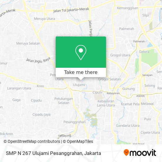 SMP N 267 Ulujami Pesanggrahan map
