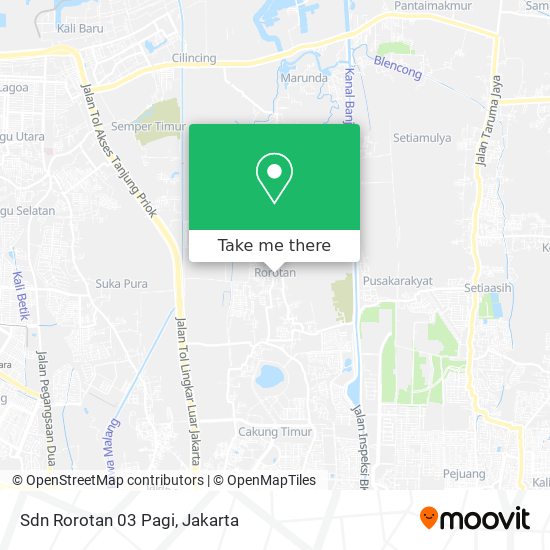 Sdn Rorotan 03 Pagi map