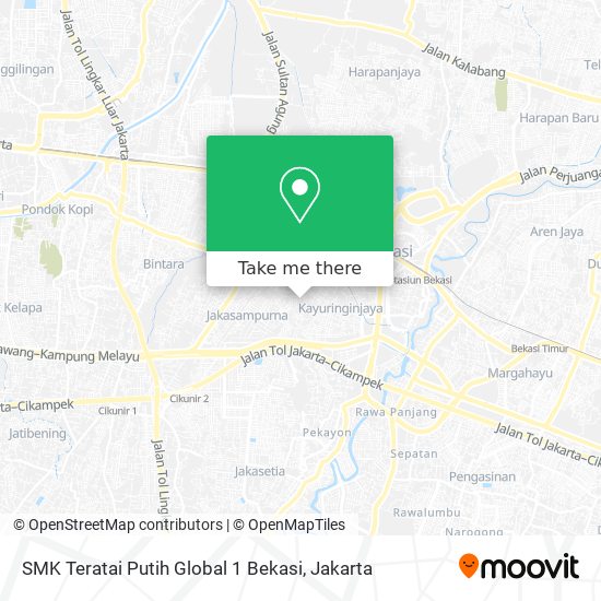 SMK Teratai Putih Global 1 Bekasi map