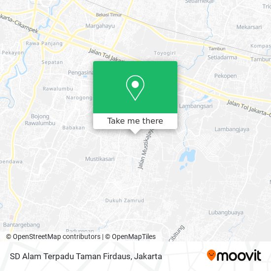 SD Alam Terpadu Taman Firdaus map