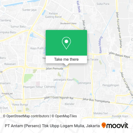 PT Antam (Persero) Tbk Ubpp Logam Mulia map