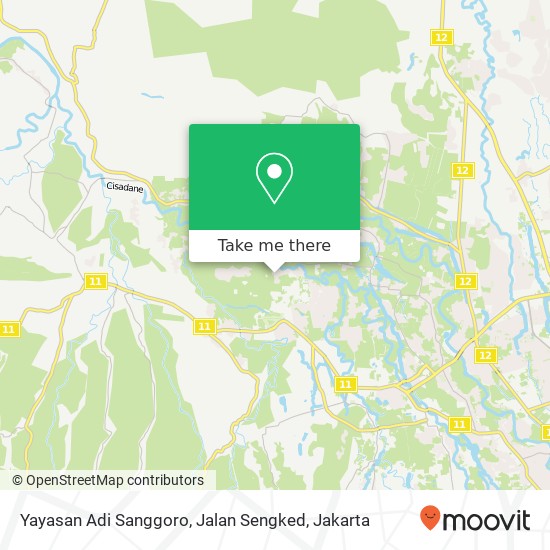 Yayasan Adi Sanggoro, Jalan Sengked map