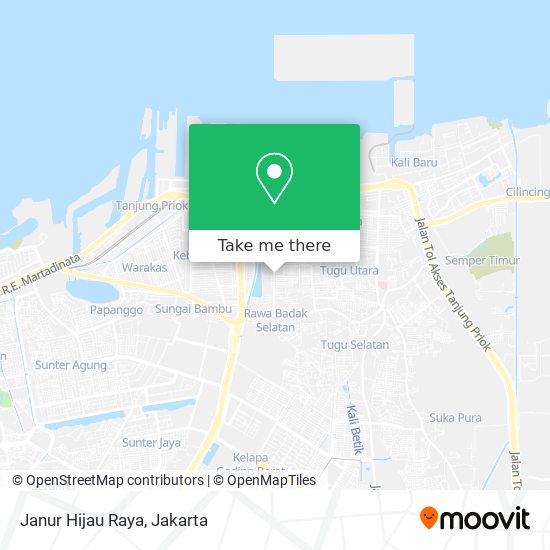 Janur Hijau Raya map