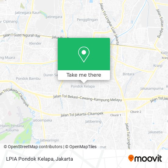 LPIA Pondok Kelapa map