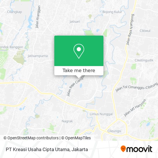 PT Kreasi Usaha Cipta Utama map