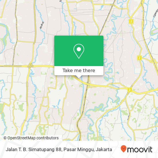 Jalan T. B. Simatupang 88, Pasar Minggu map