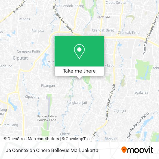 Ja Connexion Cinere Bellevue Mall map