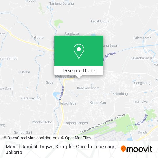 Masjid Jami at-Taqwa, Komplek Garuda-Teluknaga map