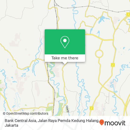 Bank Central Asia, Jalan Raya Pemda Kedung Halang map