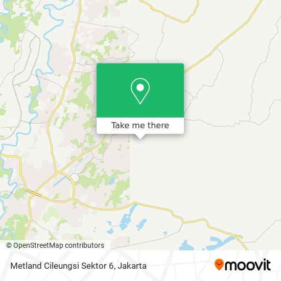 Metland Cileungsi Sektor 6 map